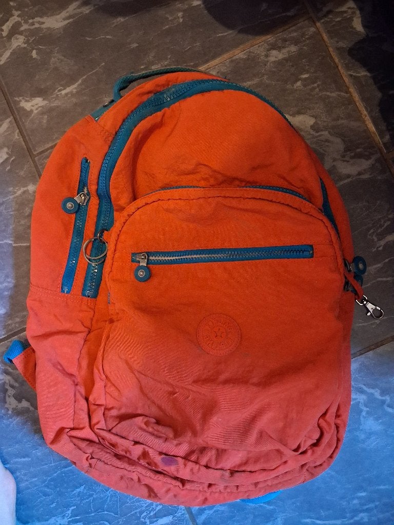 Boekentas Kipling, Ophalen, Gebruikt, Oranje, Aktetas of Boekentas