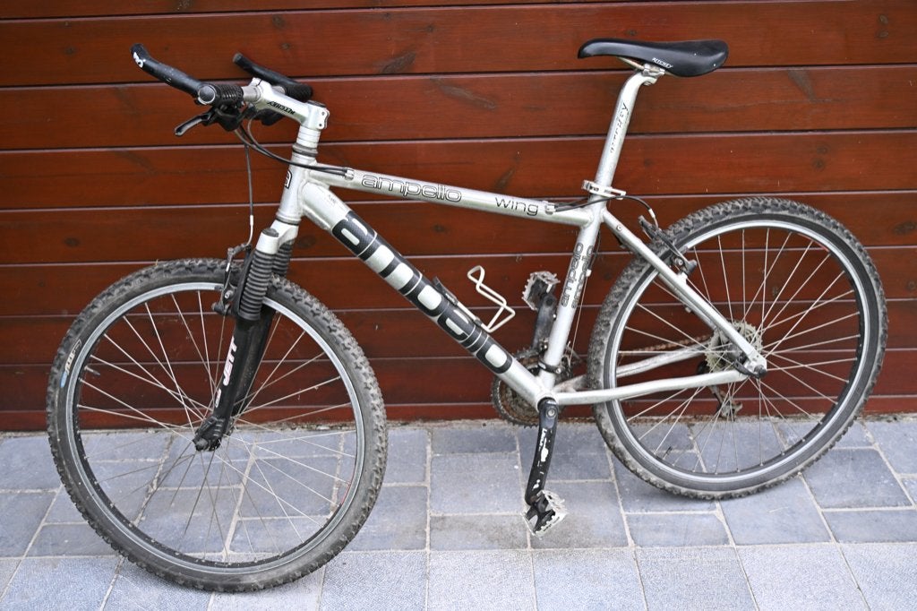 Mountainbike heren, Minder dan 10 versnellingen, Gebruikt, Vering, Velgrem