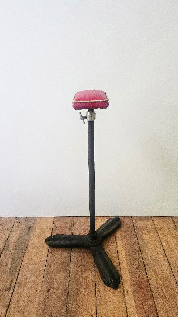 Armsteun voor tattoo-artiest - vintage - Gietijzer en leer, Ophalen of Verzenden, Huis en Inrichting