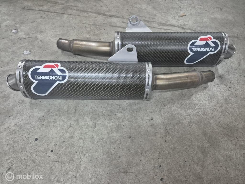 Termignoni dempers uitlaten Monster 600 620 695 750 900 1000, Gebruikt, Factorystore.service@ducati.com, Ophalen of Verzenden