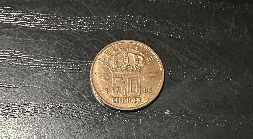 50 centimes muntje, Postzegels en Munten, Munten | België, Ophalen, Brons, Losse munt
