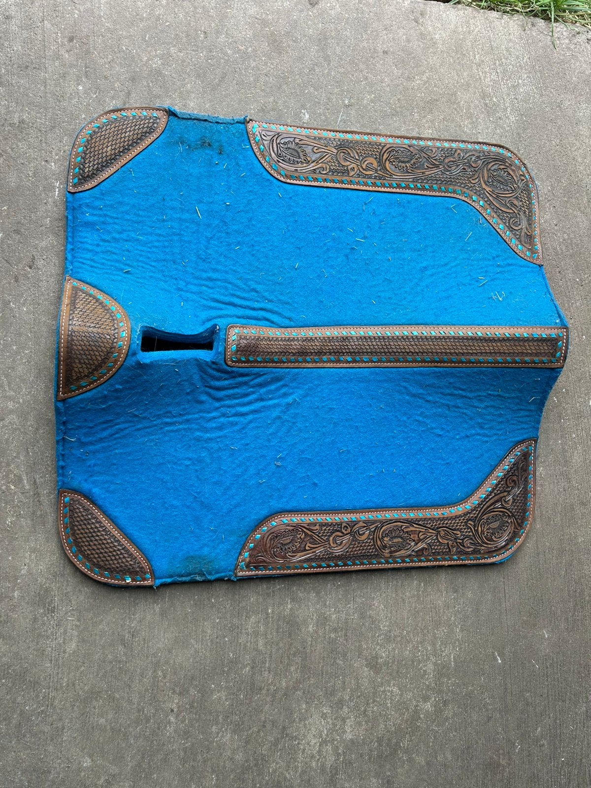 Western showpad, Dieren en Toebehoren, Ophalen of Verzenden, Zo goed als nieuw, Blauw