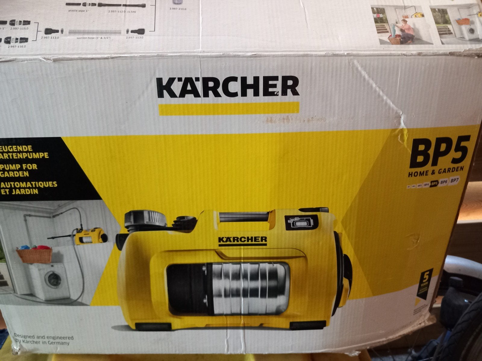 Karcher hydrofoorpomp, nieuwprijs 370€. 1000W, 6000L/h, Tuin en Terras, Waterpompen, Ophalen