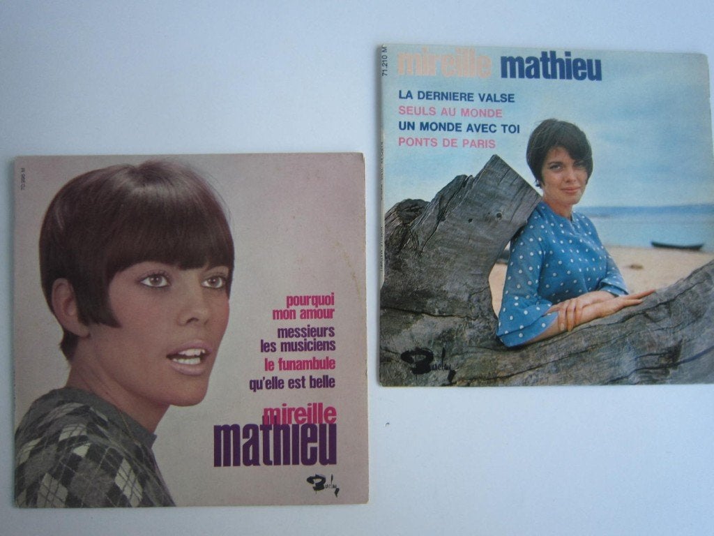 2x EP - MIREILLE MATHIEU, Cd's en Dvd's, Vinyl Singles, EP, Ophalen, EP