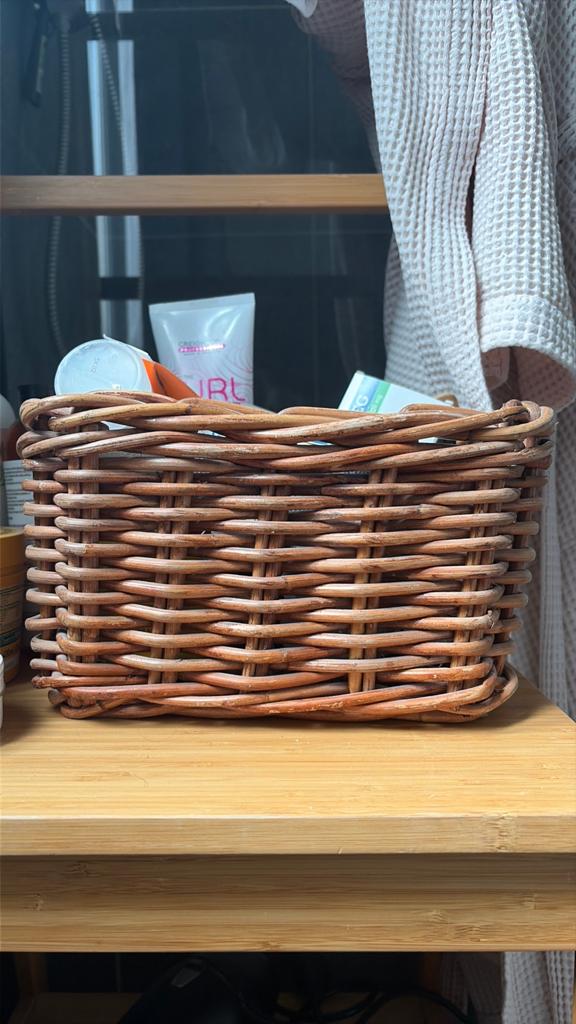 Panier en osier, Ophalen, Mand, Zo goed als nieuw, Riet