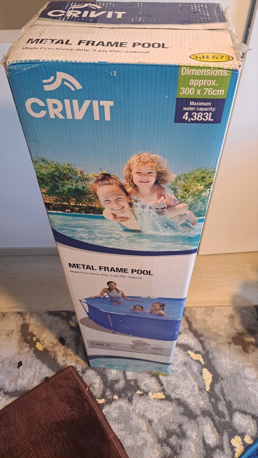 Zwembad Crivit, Ophalen, Zo goed als nieuw, Rond, Opzetzwembad