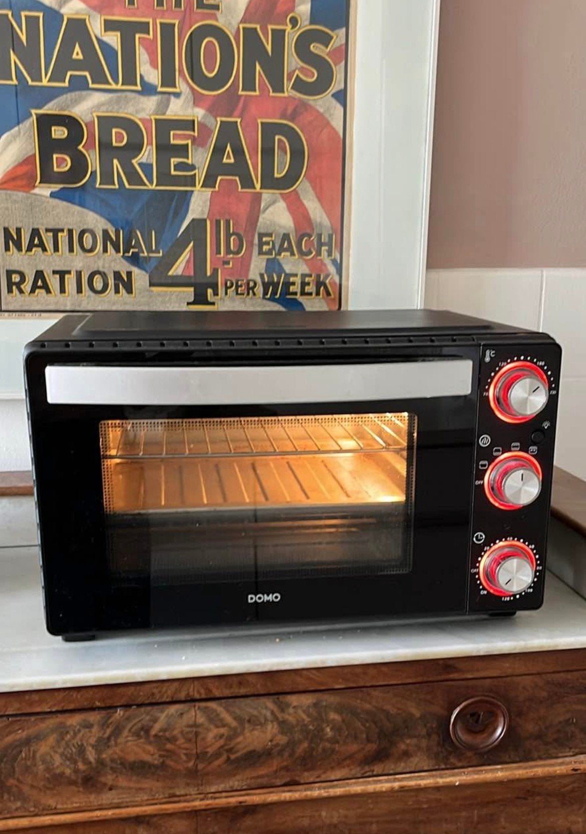 Elektrische oven 28L (Domo), Elektronische apparatuur, Ophalen, Zo goed als nieuw, Oven