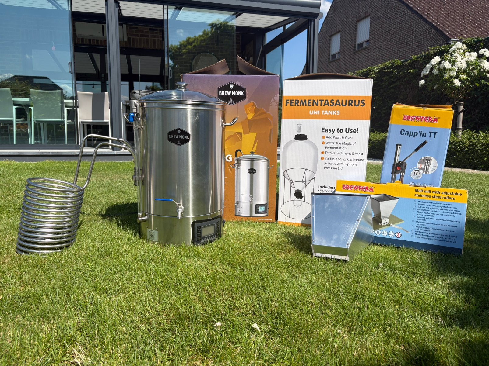 Complete hobbybrouwinstallatie – Brew Monk, Fermentasaurus &, Ophalen, Zo goed als nieuw
