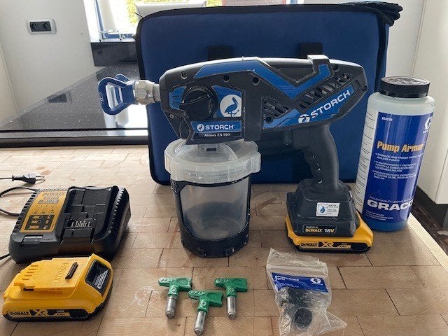 Airless Storch/ Graco EasySpray ES 150, Diensten en Vakmensen, Schilders en Behangers, Binnenschilderwerk, Buitenschilderwerk