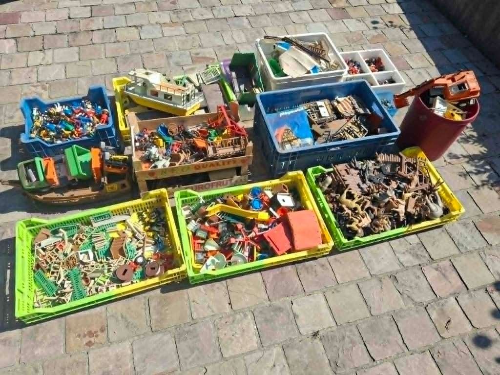 Mega lot Playmobil 1974-1984, Ophalen, Gebruikt, Losse onderdelen