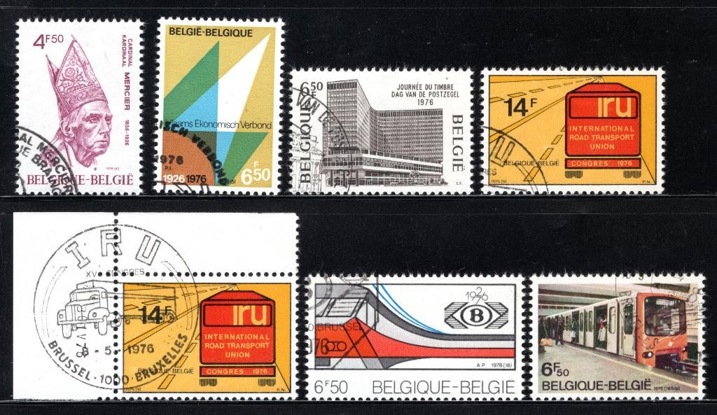 (B) jaar 1976 FDC MH/MNH 1798 - 1826, Postzegels en Munten, Postzegels | Europa | België, Ophalen of Verzenden, Gestempeld, 1e dag stempel