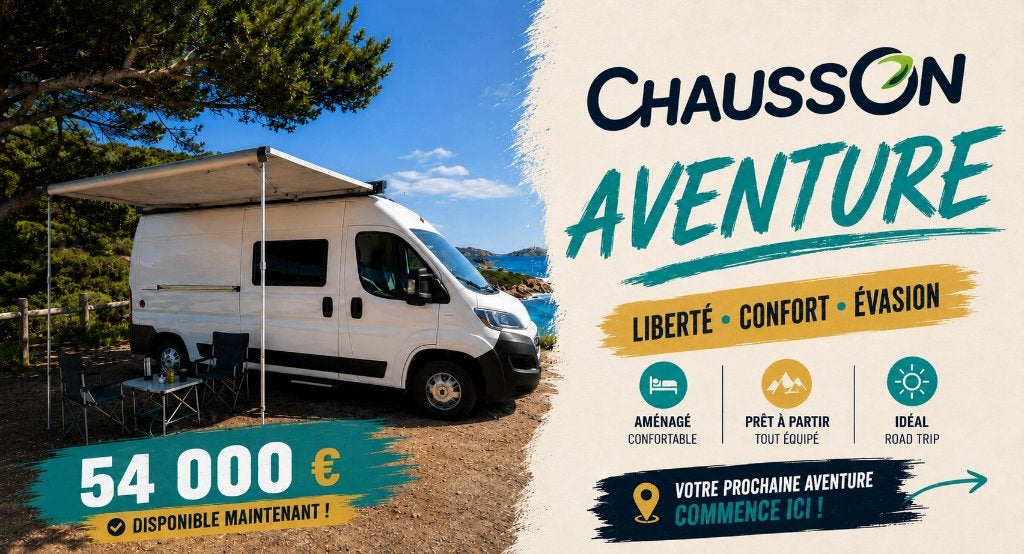 2026 V594 FIRST LINE  (3500 km), Caravans en Kamperen, Mobilhomes, Buscamper of Camperbus, Caméra de recul, Fiat, Chausson