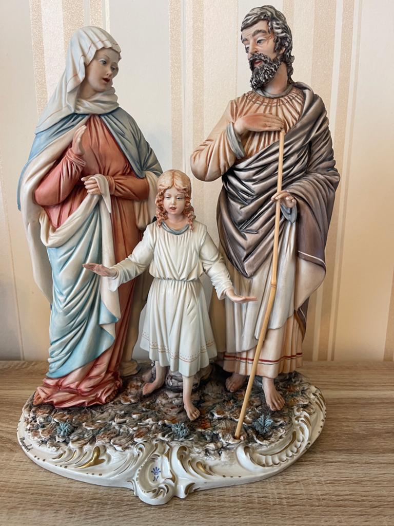 Prachtige grote Capodimonte, Heilige Familie, Meneghetti, Antiek en Kunst, Ophalen