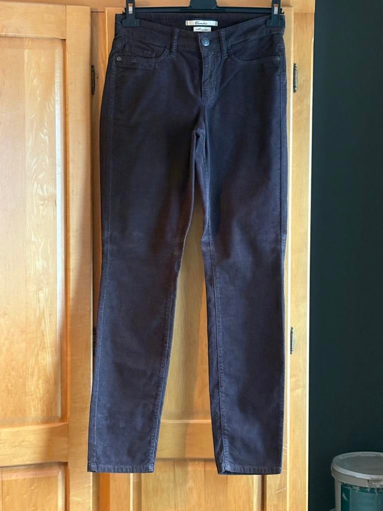 Bruine velours broek van Cambio (B40)., Kleding | Dames, Maat 38/40 (M), Bruin, Ophalen of Verzenden, Zo goed als nieuw