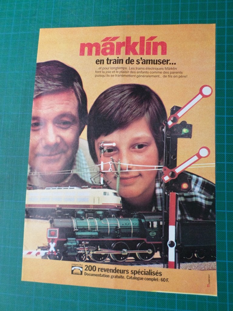 Mârklin jouets - publicité papier - 1979, Enlèvement ou Envoi, Utilisé, Autres types