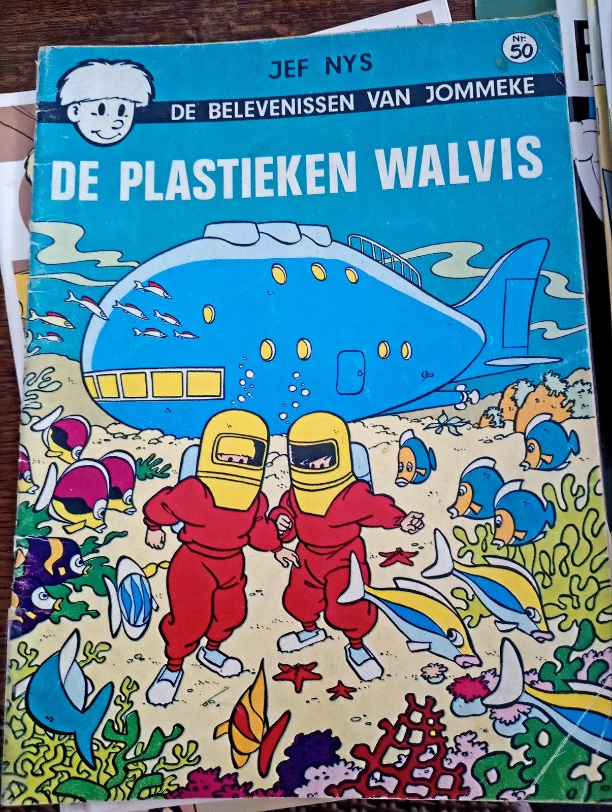 Jommeke, de plastieken walvis, Ophalen