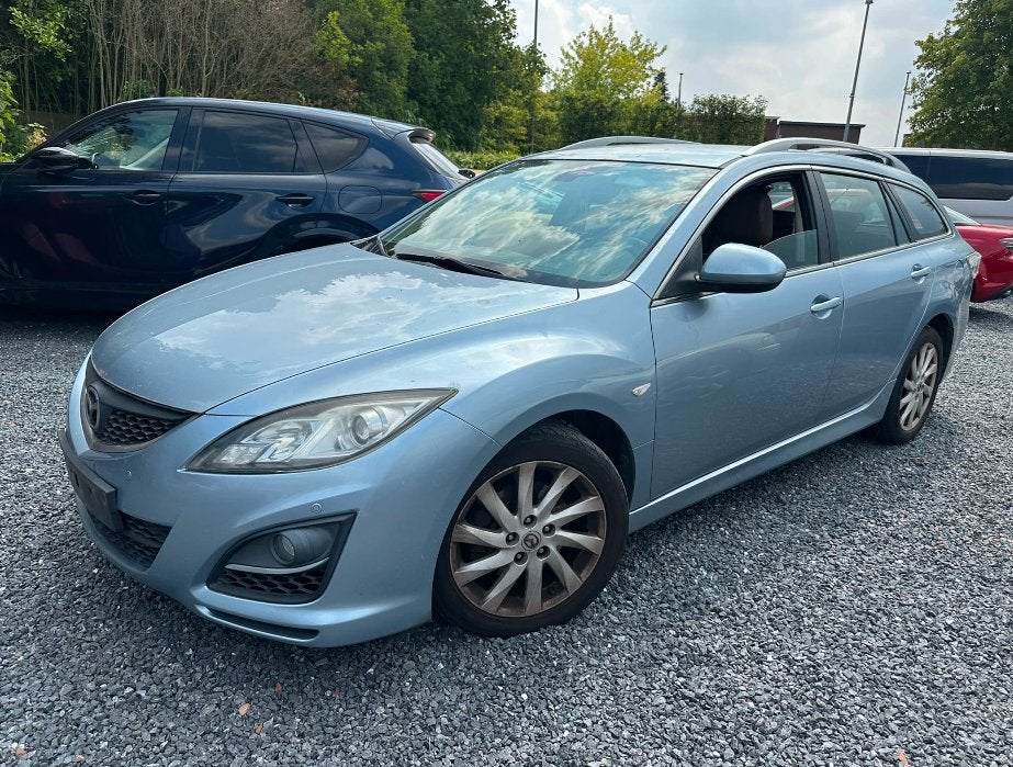 Mazda 6 2.2Diesel Manual/Airco/Leder Euro5 2011, Autos, Cuir, Euro 5, Achat, Beige