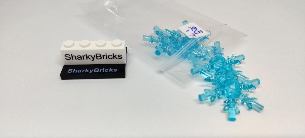 Lego Kristal 4x4 Transparant Lichtblauw per 4 stuks (Nieuw), Overige thema's, Lego, Nieuw, Ophalen of Verzenden