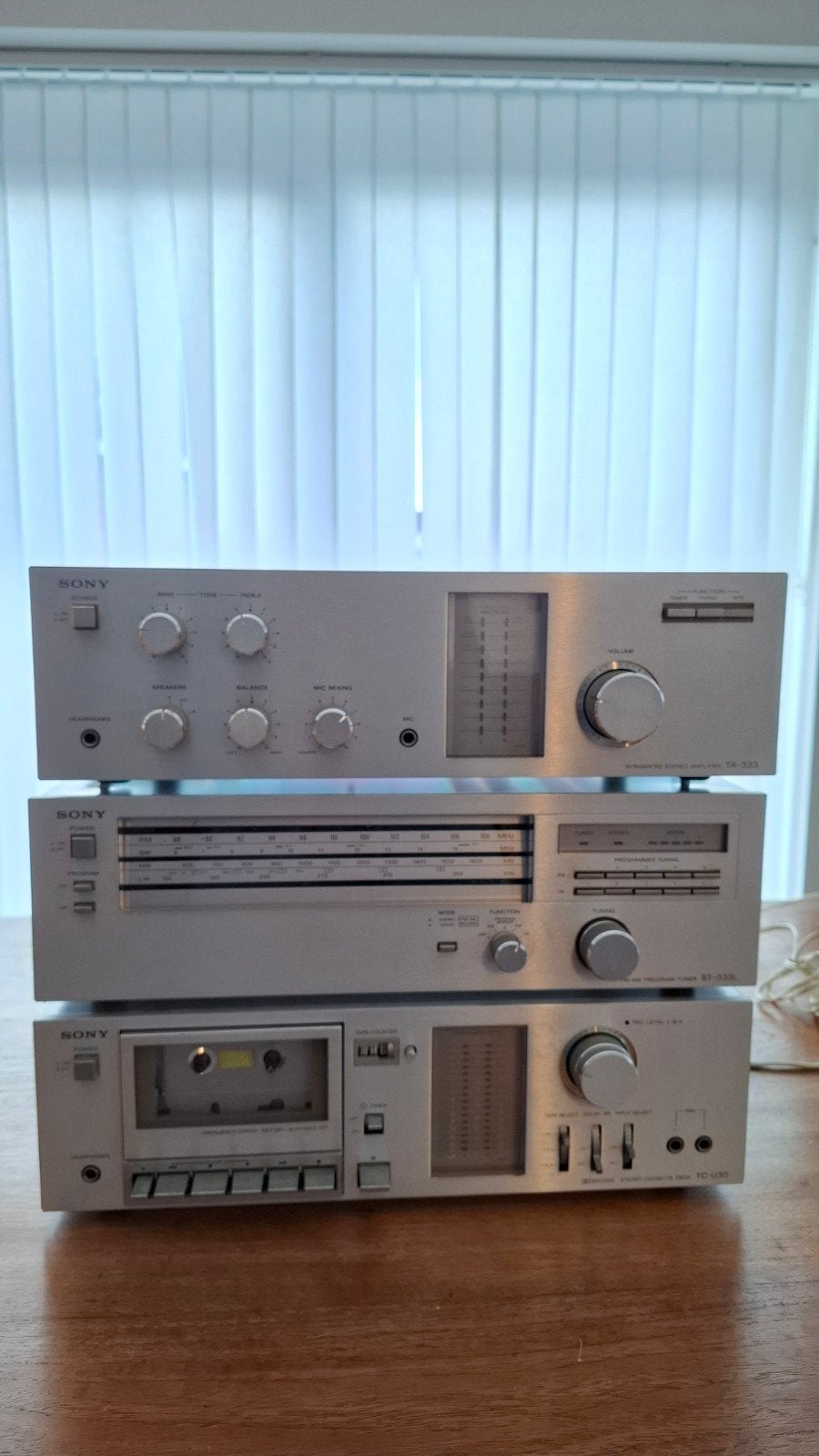 Ensemble ampli + lecteur cassette + tuner Sony prises UK, Enlèvement, Sony