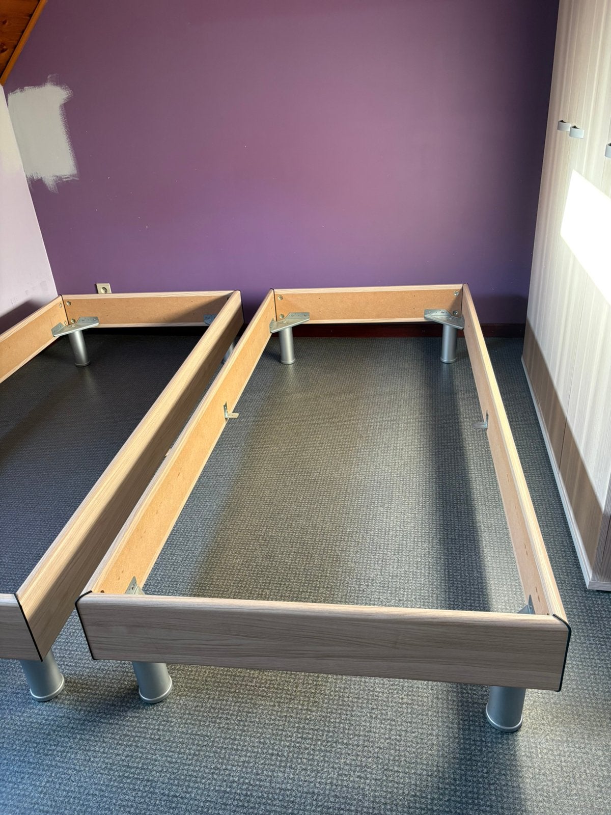 Bedkader 90/200 cm, Ophalen, Zo goed als nieuw, 200 cm