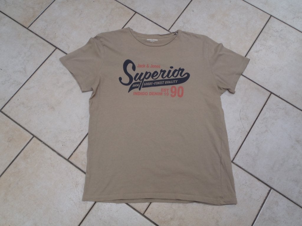 t-shirt taille L - Jack & Jones, Enlèvement ou Envoi, Brun, Jack & Jones, Taille 52/54 (L)
