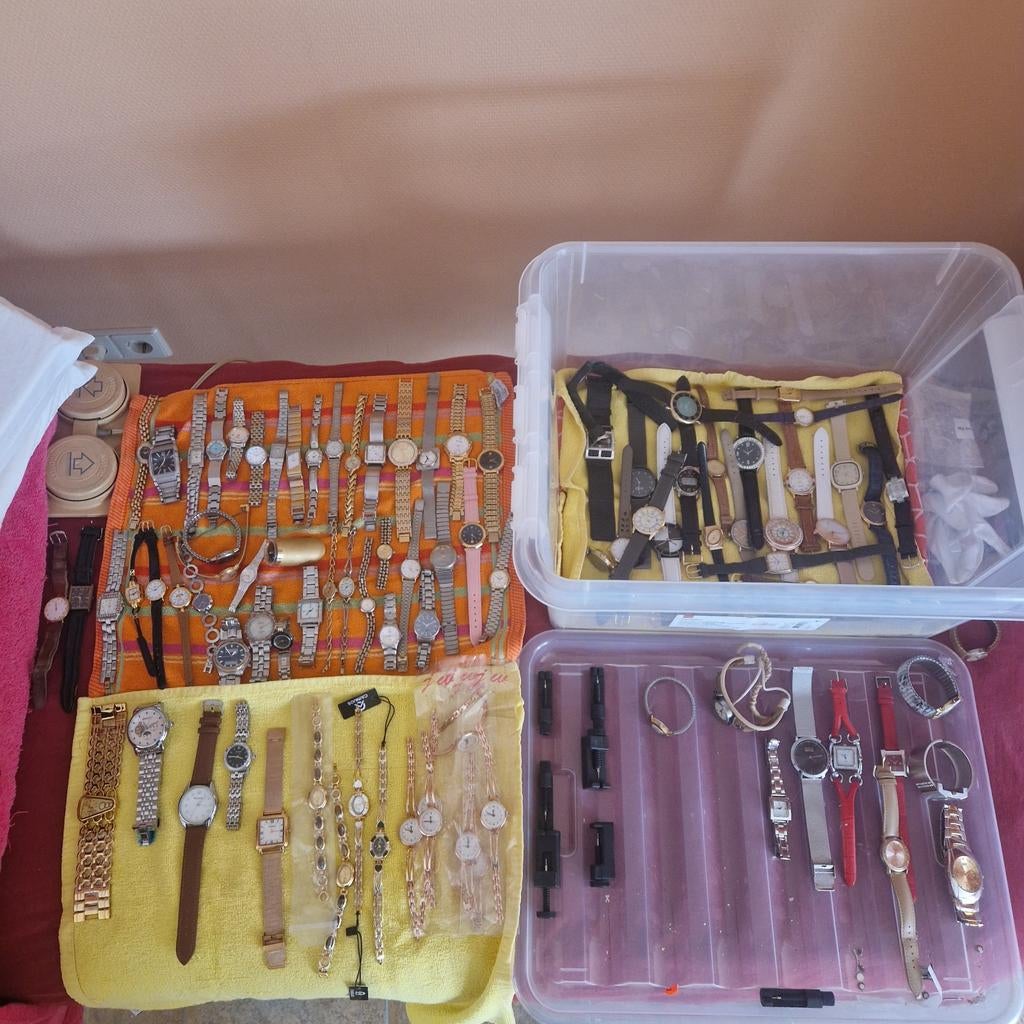 Partij Horloges 50+, Handtassen en Accessoires, Ophalen of Verzenden