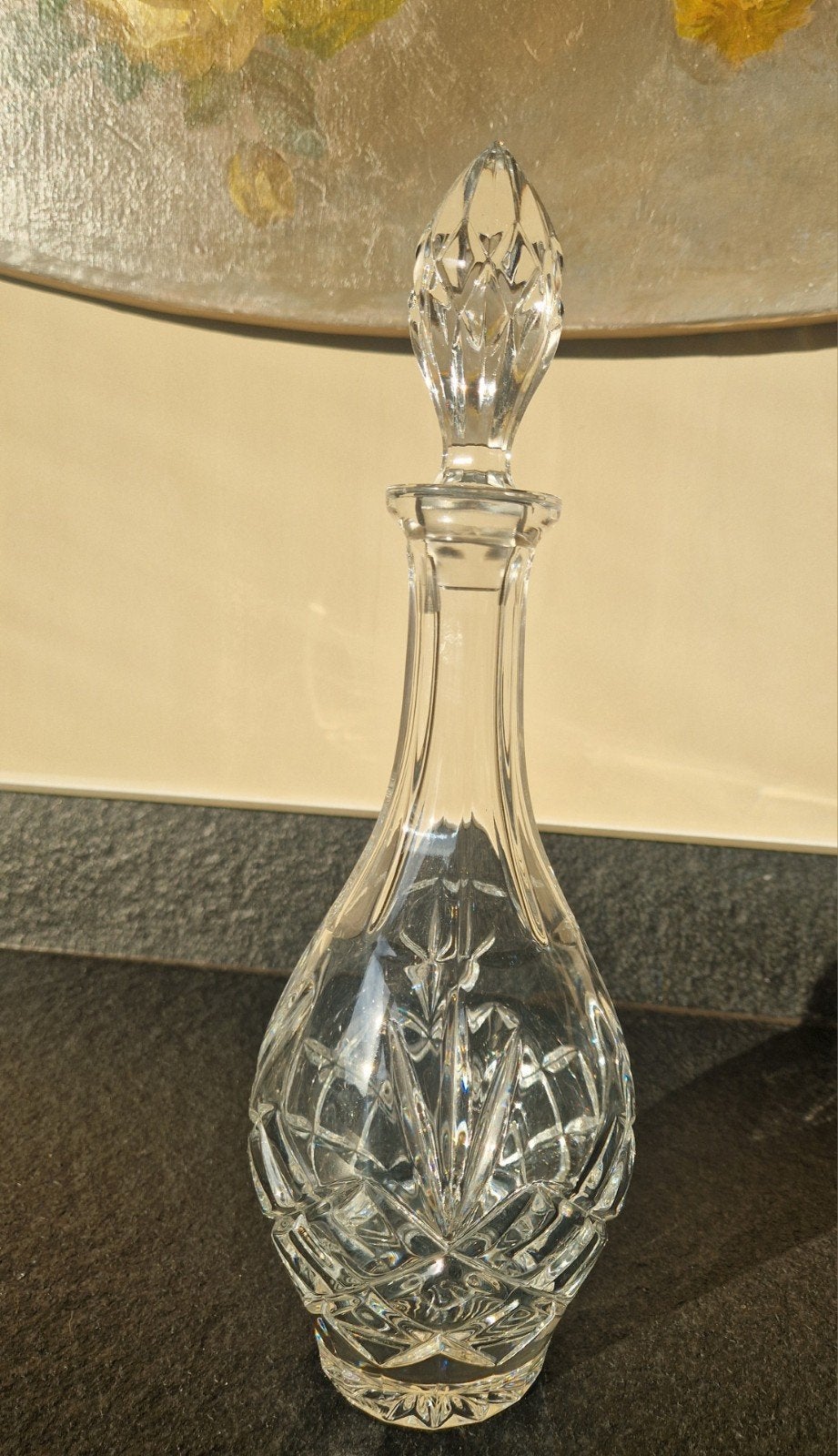 carafe en cristal, Enlèvement