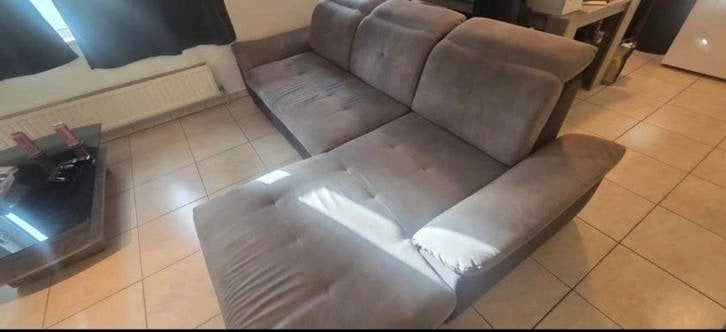 zetel, Huis en Inrichting, Ophalen, 250 tot 300 cm, Zo goed als nieuw, Rechte bank