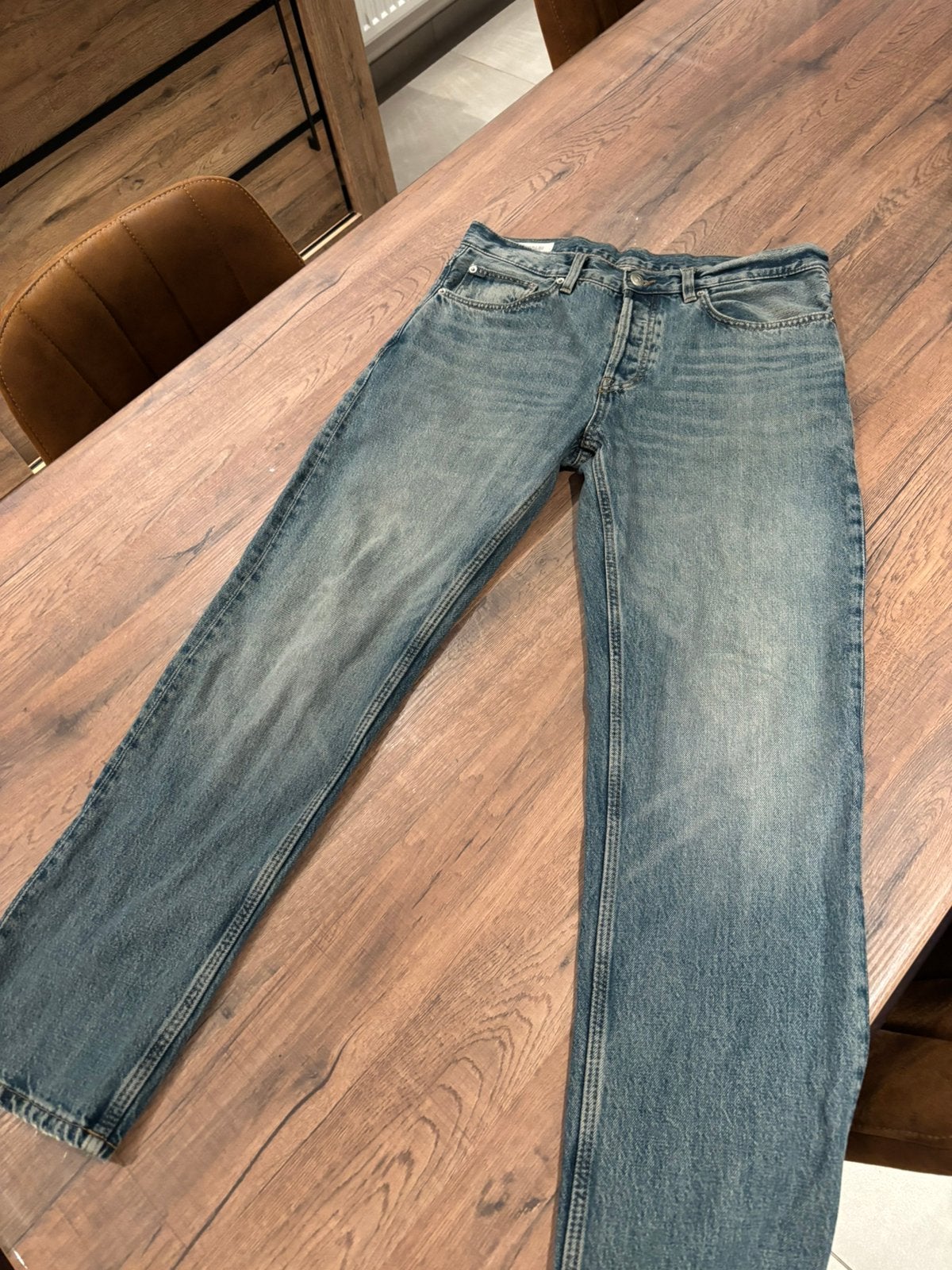 jean zara délavé, Kleding | Heren, Spijkerbroeken en Jeans, Ophalen, Zo goed als nieuw, Blauw