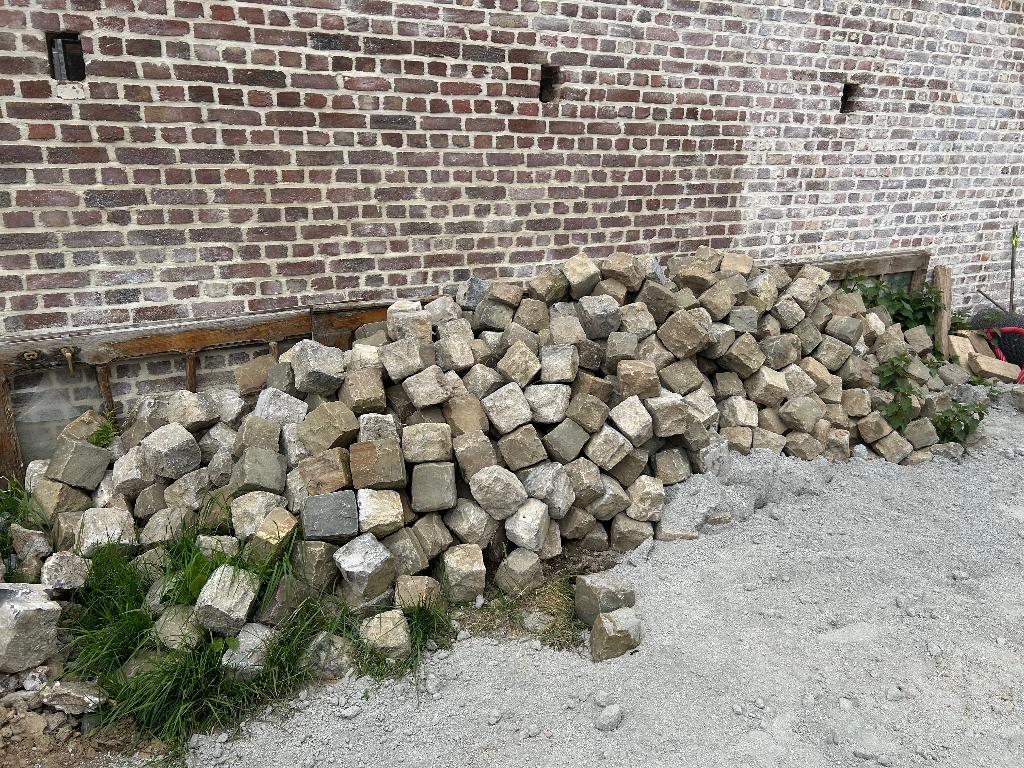 +35m2 kasseien, Tuin en Terras, Ophalen, Overige typen, Zo goed als nieuw, Natuursteen