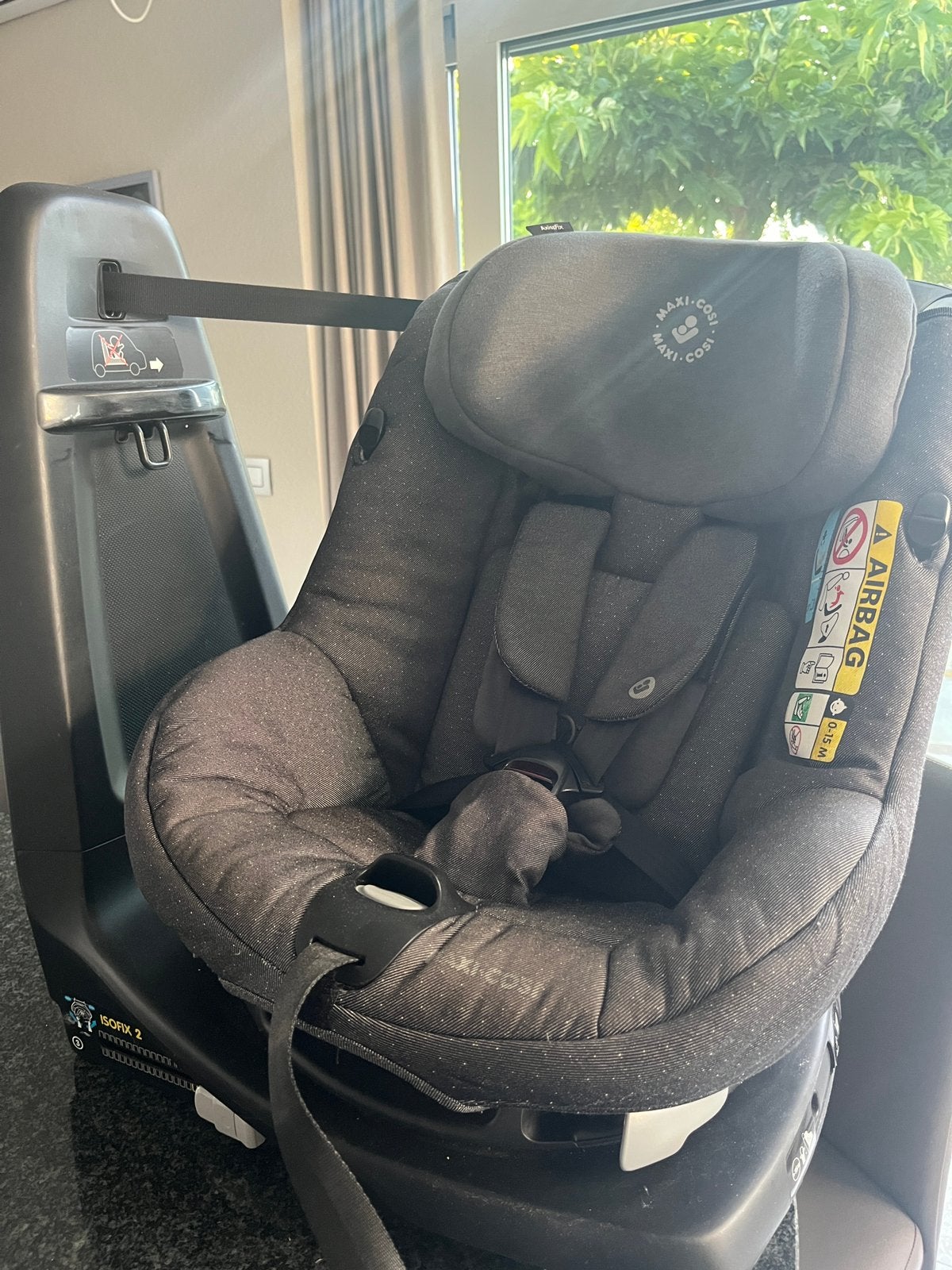 Autostoel maxi cosi AxissFix 360, Ophalen, 0 t/m 18 kg, Verstelbare rugleuning, Zo goed als nieuw