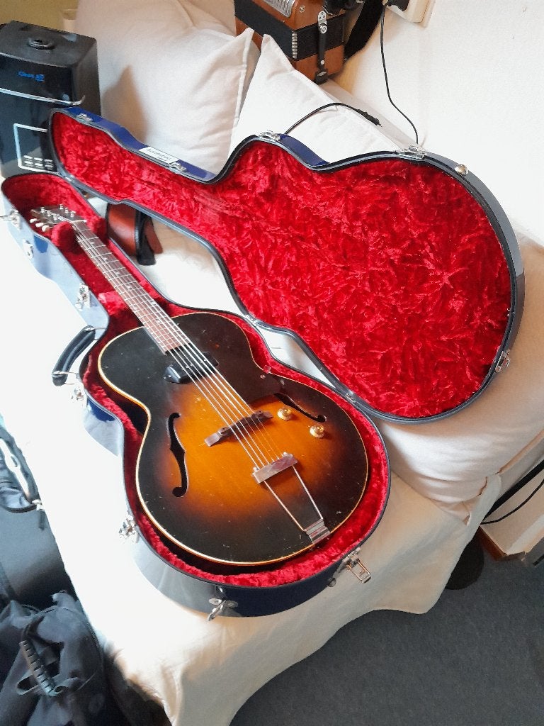 Gibson ES 125 (1951) met Calton case, Musique & Instruments, Enlèvement, Utilisé, Hollow body, Gibson