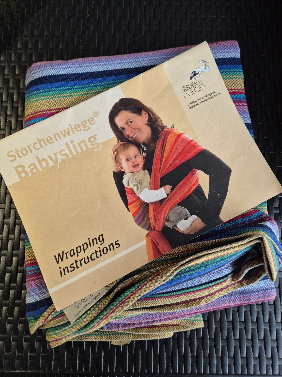 Storchenwiege draagdoek, Kinderen en Baby's, Draagdoek, Zo goed als nieuw, Buik, Rug of Zij, Ophalen
