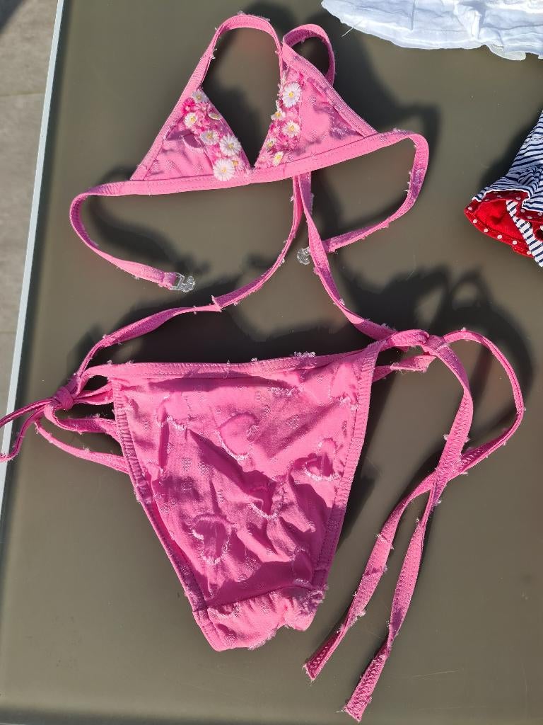roze bikini, zwembroek, badpak, 92 - 98 cm, Kinderen en Baby's, Kinderkleding | Maat 98, Ophalen, Zo goed als nieuw