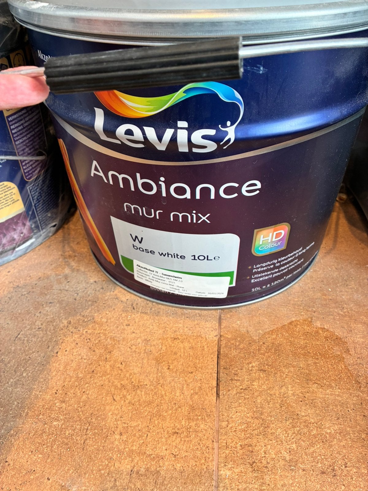 Levis ambiance mur mix - base white 10 liter, Ophalen, Wit, Nieuw, Verf