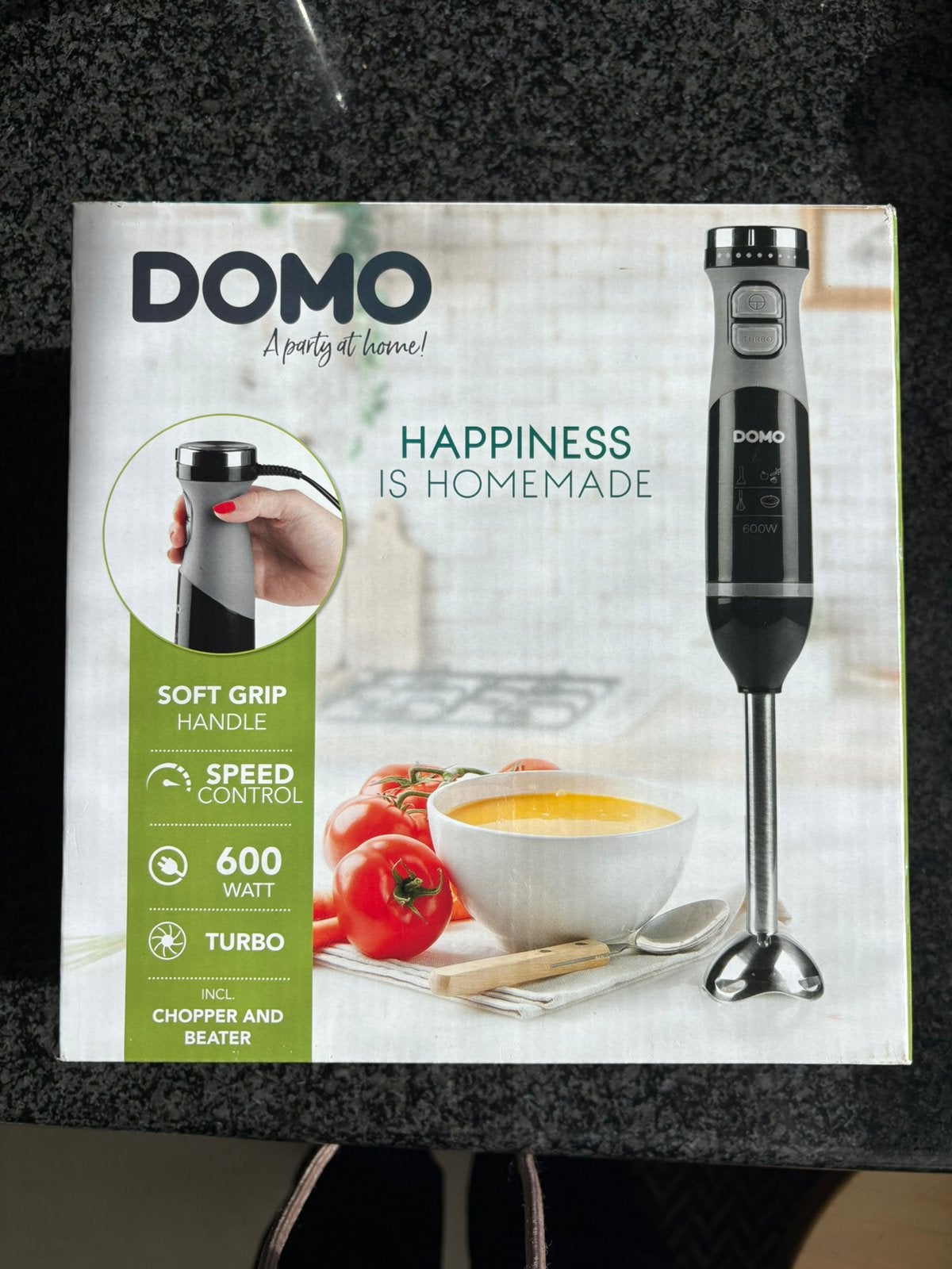 DOMO 3-in-1 Staafmixer set 600W, nooit geopend, Enlèvement ou Envoi, Comme neuf