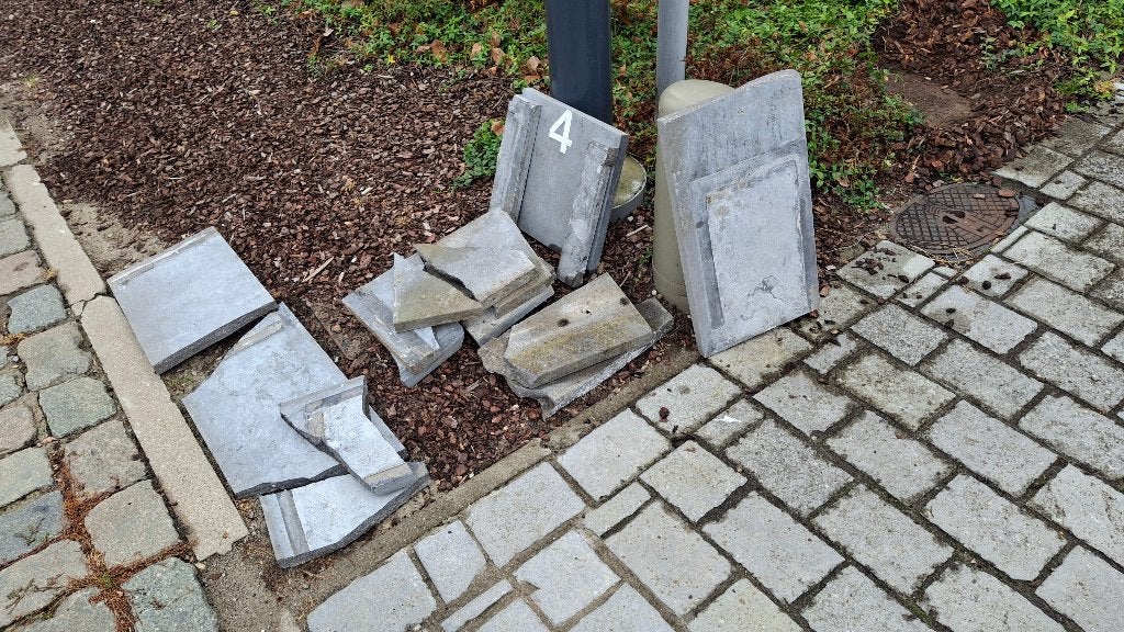 Gratis stukken blauwe hardsteen, Doe-het-zelf en Bouw, Ophalen, Hardsteen