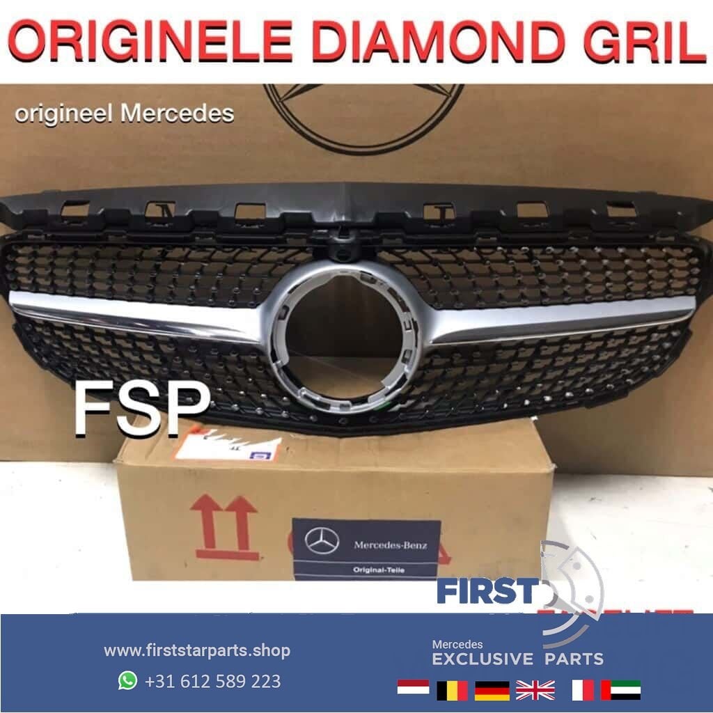 W205 C205 FACELIFT C43 AMG DIAMOND GRIL ORIGINEEL Mercedes C, Utilisé, -, -, Enlèvement ou Envoi