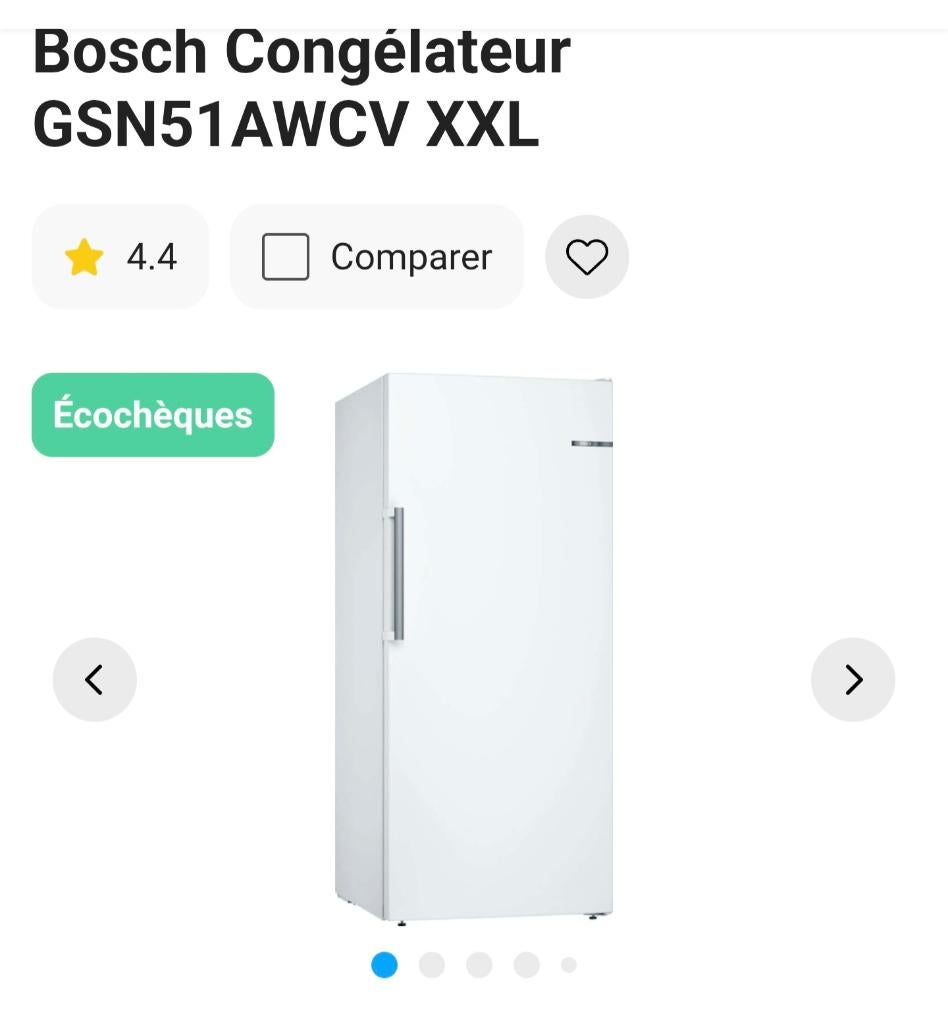 Congélateur bosch  a tiroirs xxl, Electroménager, Enlèvement, Comme neuf, À Poser, Congélateur