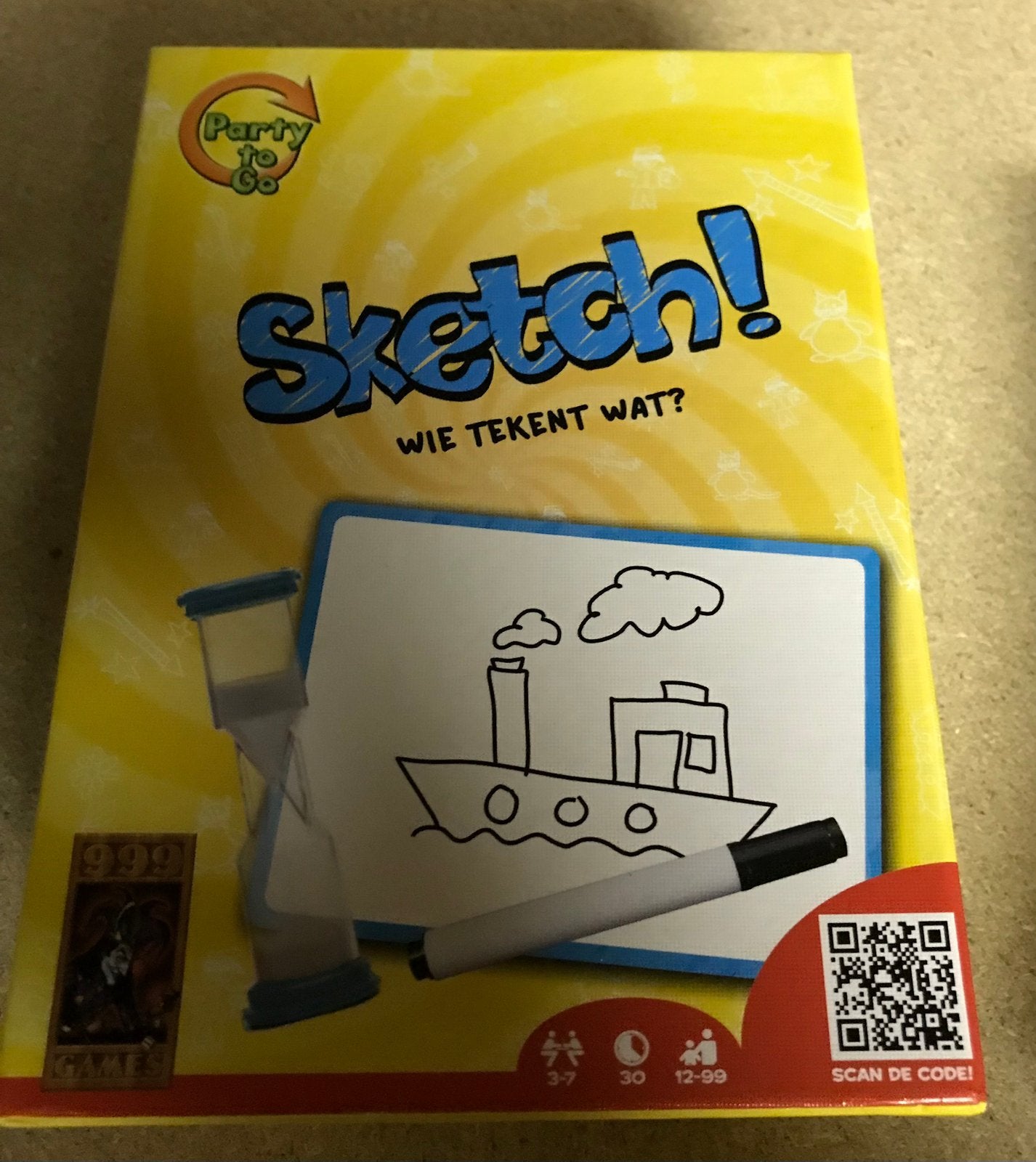 Sketch, Hobby en Vrije tijd, Gezelschapsspellen | Kaartspellen, Ophalen, Zo goed als nieuw