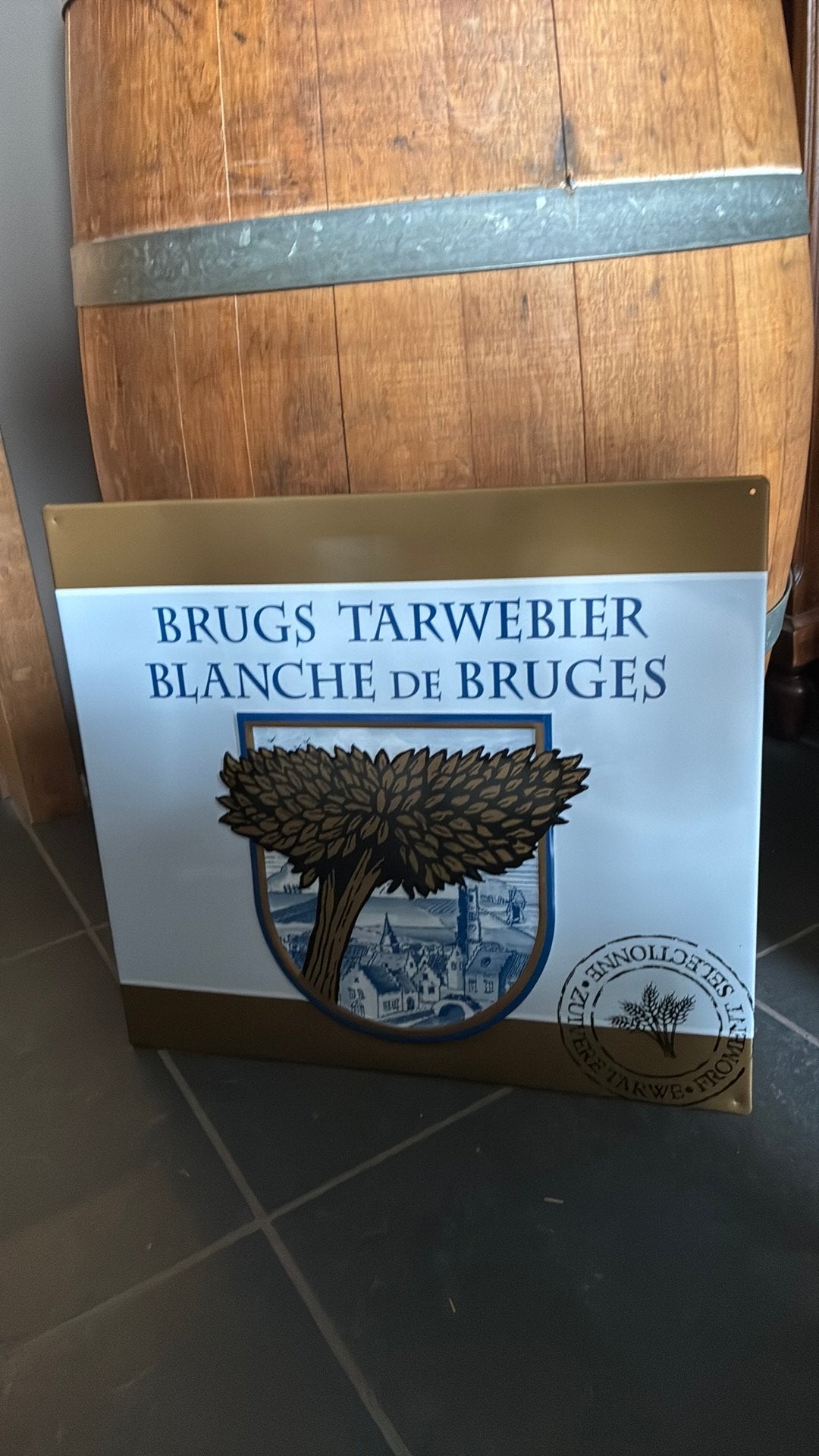 Bord Brugs Tarwebier, Verzamelen, Ophalen, Zo goed als nieuw