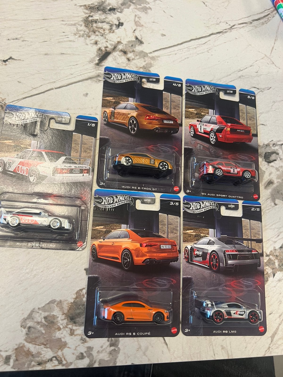 Hot wheels silver series audi set, Ophalen of Verzenden, Zo goed als nieuw