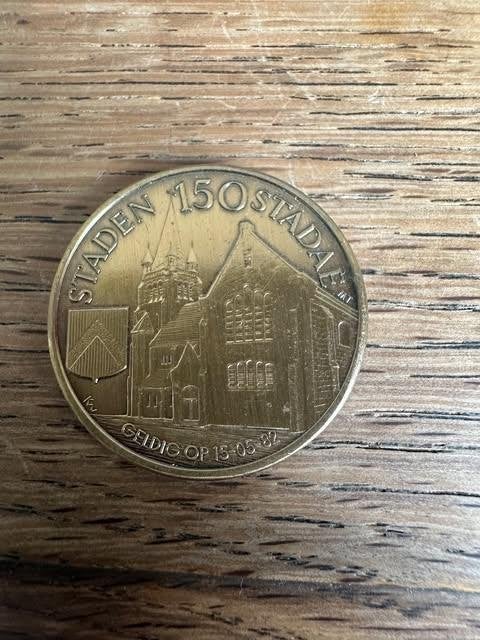 munt Staden 150 stadae 150 jaar zusters maricolen, Ophalen of Verzenden, Losse munt