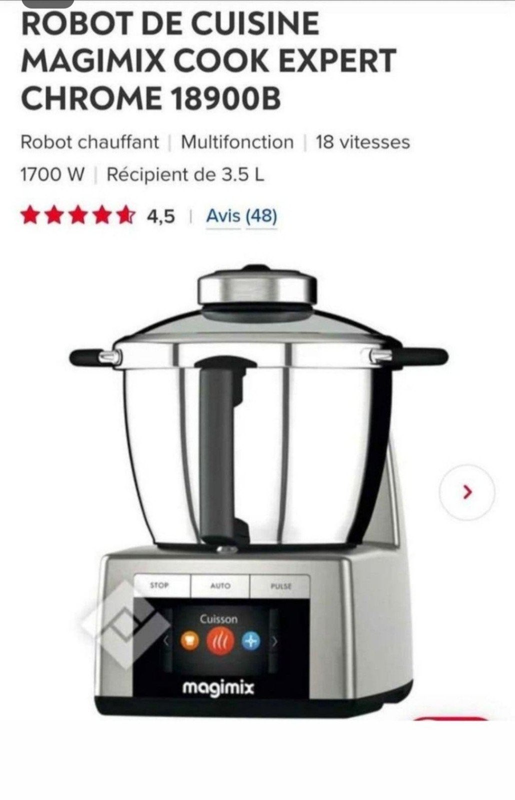 robot cuisine Magimix Cook Expert 18900B NEUF, Enlèvement, Neuf