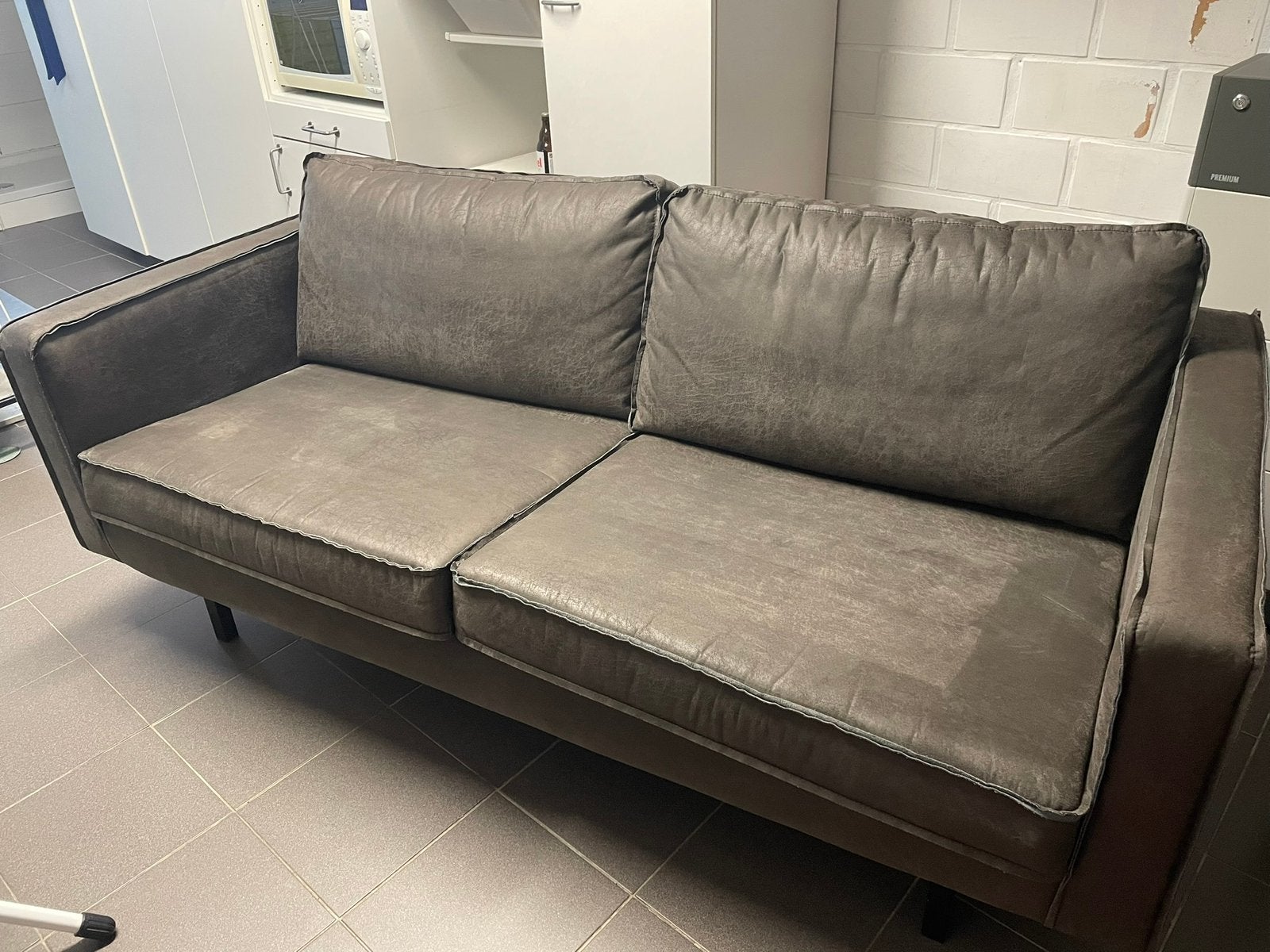 3P sofa taupe, Huis en Inrichting, Ophalen, 150 tot 200 cm, Driepersoons, 75 tot 100 cm