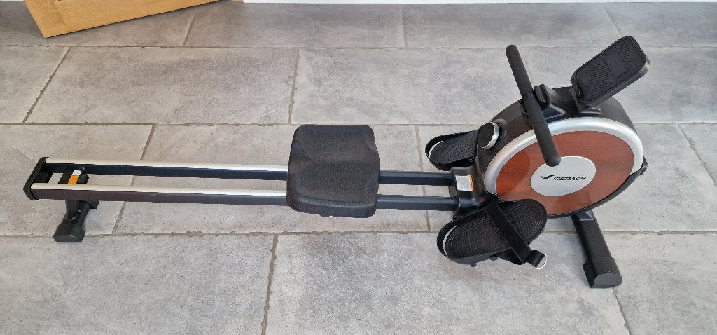 MERACH Q1S Stille magnetische roeimachine voor thuis, Sport en Fitness, Fitnessapparatuur, Ophalen, Benen, Zo goed als nieuw, Metaal