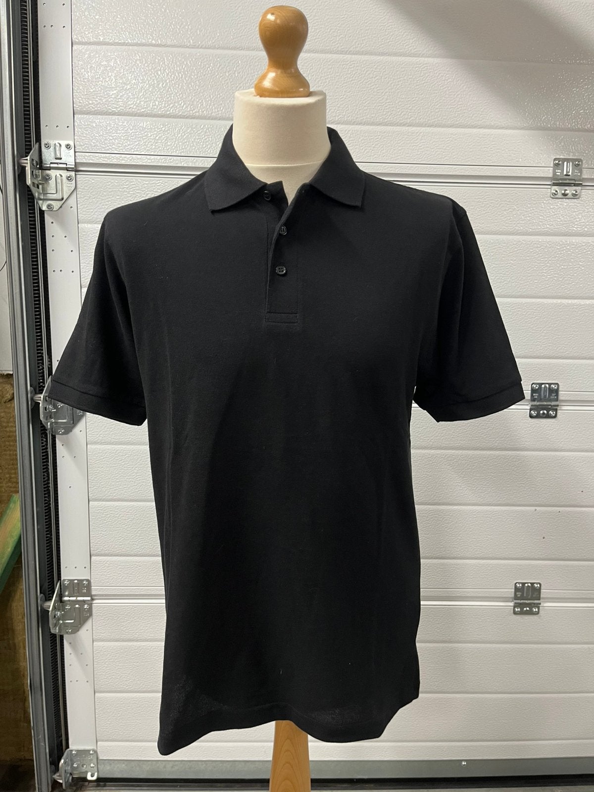 Nieuw! B&C Collection Safran Polo (Maat M) - unisex - Zwart, Kleding | Heren, Ophalen of Verzenden, Zo goed als nieuw, Maat 48/50 (M)