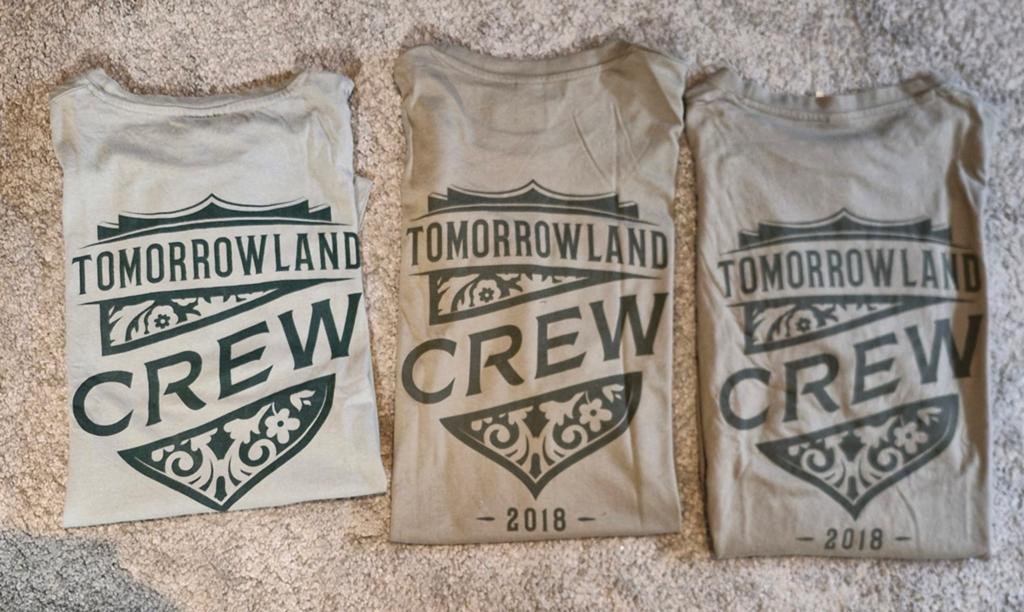 3x Tomorrowland Crew T-shirts – Collector’s Items, Kleding | Heren, T-shirts, Maat 52/54 (L), Overige kleuren, Ophalen of Verzenden