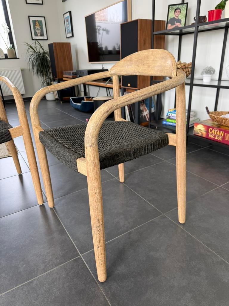 2 Nina chairs Kave Home, Mediteranean, Gris, Deux, Enlèvement
