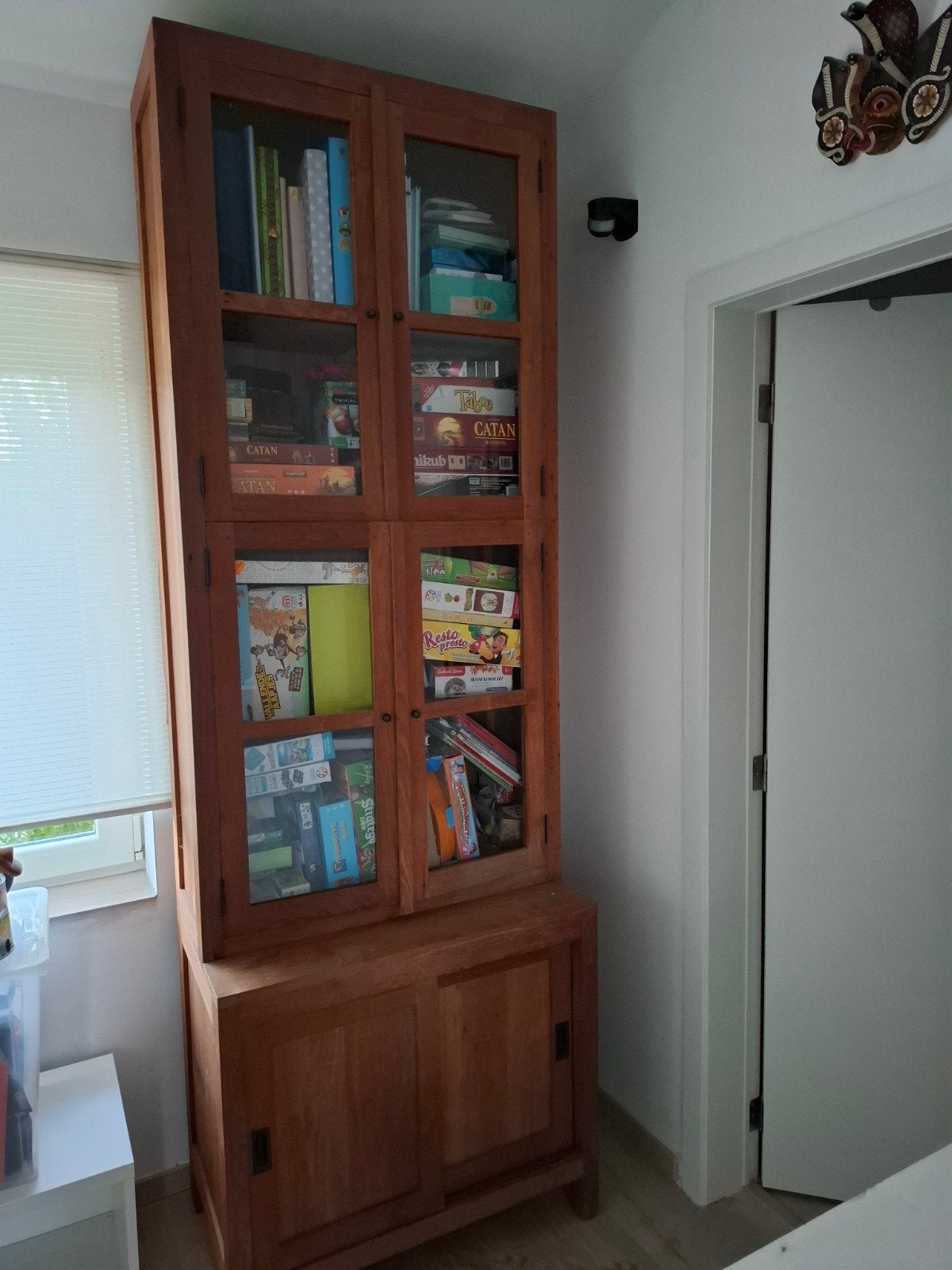 Vitrine boeken kast TEAK, Huis en Inrichting, Ophalen
